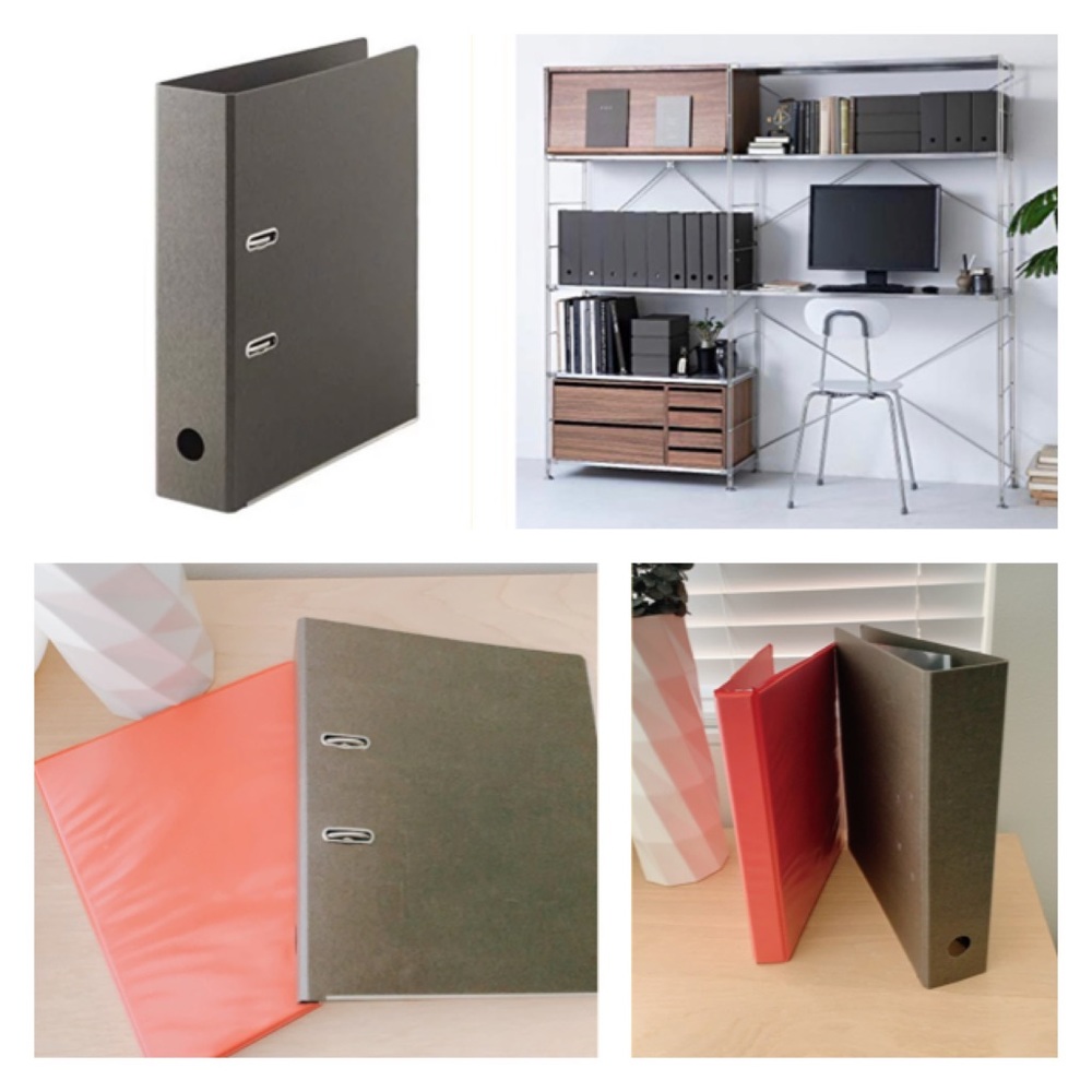 Muji 2 rings binder + Office Depot 3 rings binder